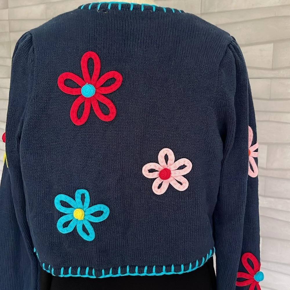 Zara Floral Embroidered Cardigan Size:S - Picture 6 of 6